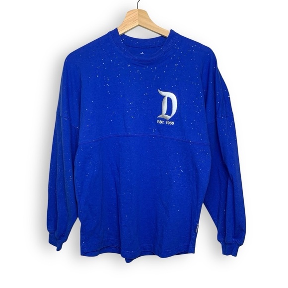 Disneyland Spirit Jersey XS Wishes Come True Disney Glitter Blue Silver - Picture 4 of 14